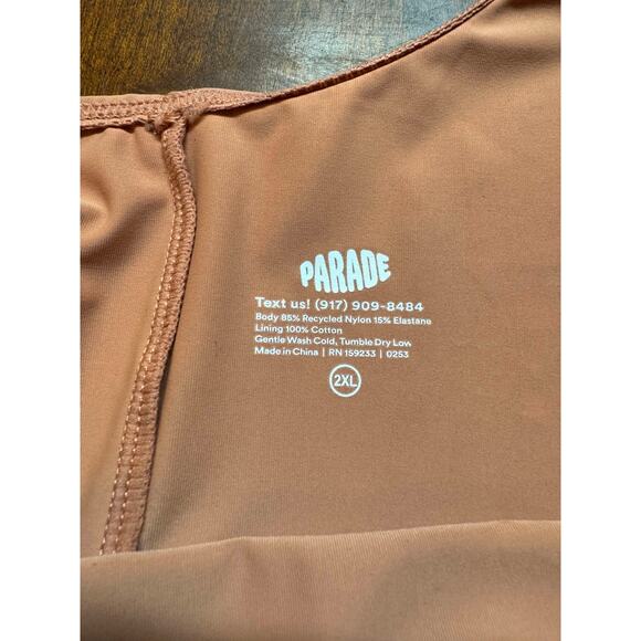 Parade One Piece Swim Suite Light Weight Nude Mauve Size 2xl NWOT - Picture 5 of 7